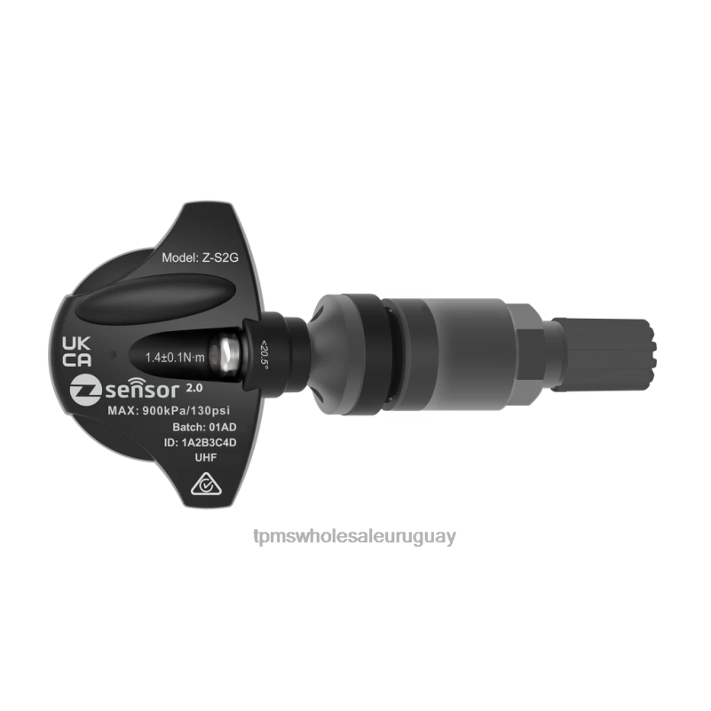 6X4FR917 Sensor tpms de repuesto original del motor ssangyong - oe p/n 4199035000 frecuencia 433mhz - Oem TPMS Sensor vástago de válvula de metal - gris oscuro
